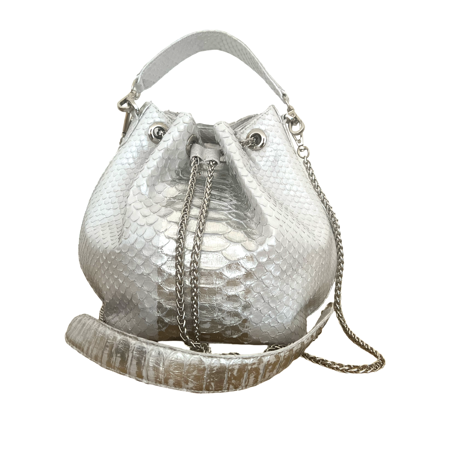 Satu blanco con plateado