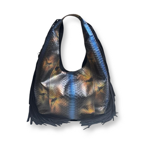 Jari marrón cobre y azul