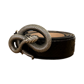 Tambora negro con serpiente plata