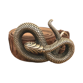 Tambora Marrón stone  serpiente plata