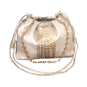 Akordeon blanco con dorado